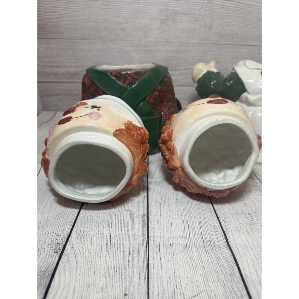 VINTAGE RAGGEDY ANN & ANDY COOKIE JARS SAKURA CHINA 1998